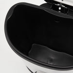 50L/45L対応 ペダル式ダストボックス ステンレス製|おしゃれ大型ゴミ箱・ふた付きスリムタイプ