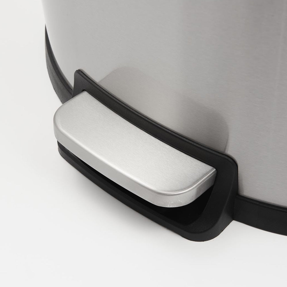 50L/45L対応 ペダル式ダストボックス ステンレス製|おしゃれ大型ゴミ箱・ふた付きスリムタイプ