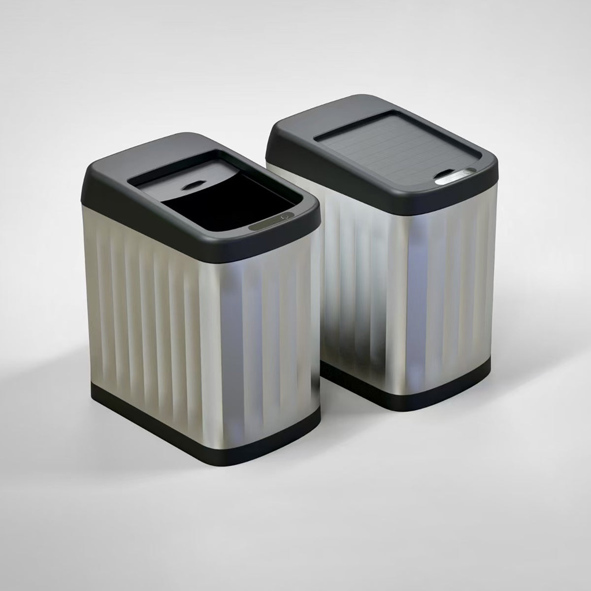 自動開閉センサー式ゴミ箱 15L スライドシャッター付き｜非接触で衛生的 おしゃれダストボックス