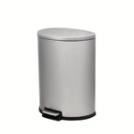 50L/45L対応 ペダル式ダストボックス ステンレス製｜おしゃれ大型ゴミ箱・ふた付きスリムタイプ